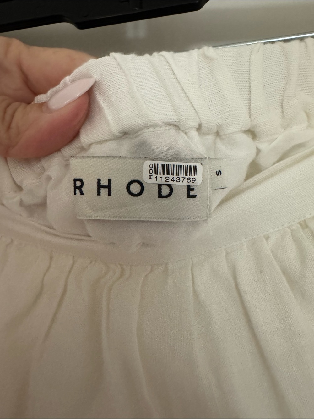 RHODE Cream Maxi Skirt with Cherry, Peach & Lemon Motif - Picture 4 of 5